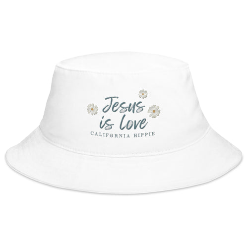 White Jesus Is Love Bucket Hat