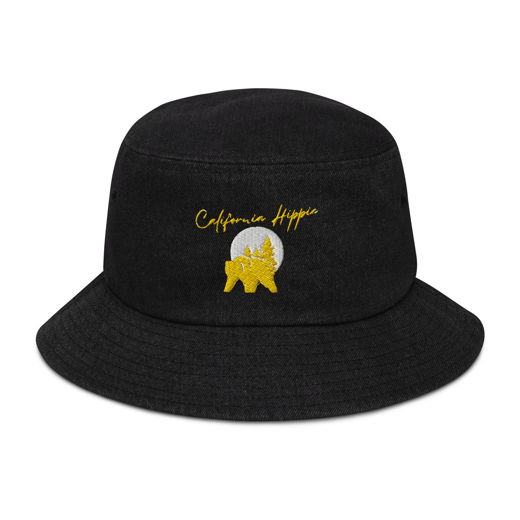 Denim California Hippie Bucket Hat