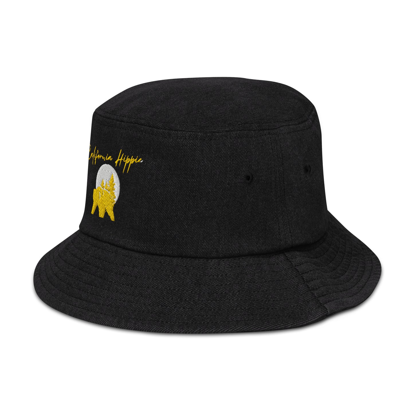 Denim California Hippie Bucket Hat