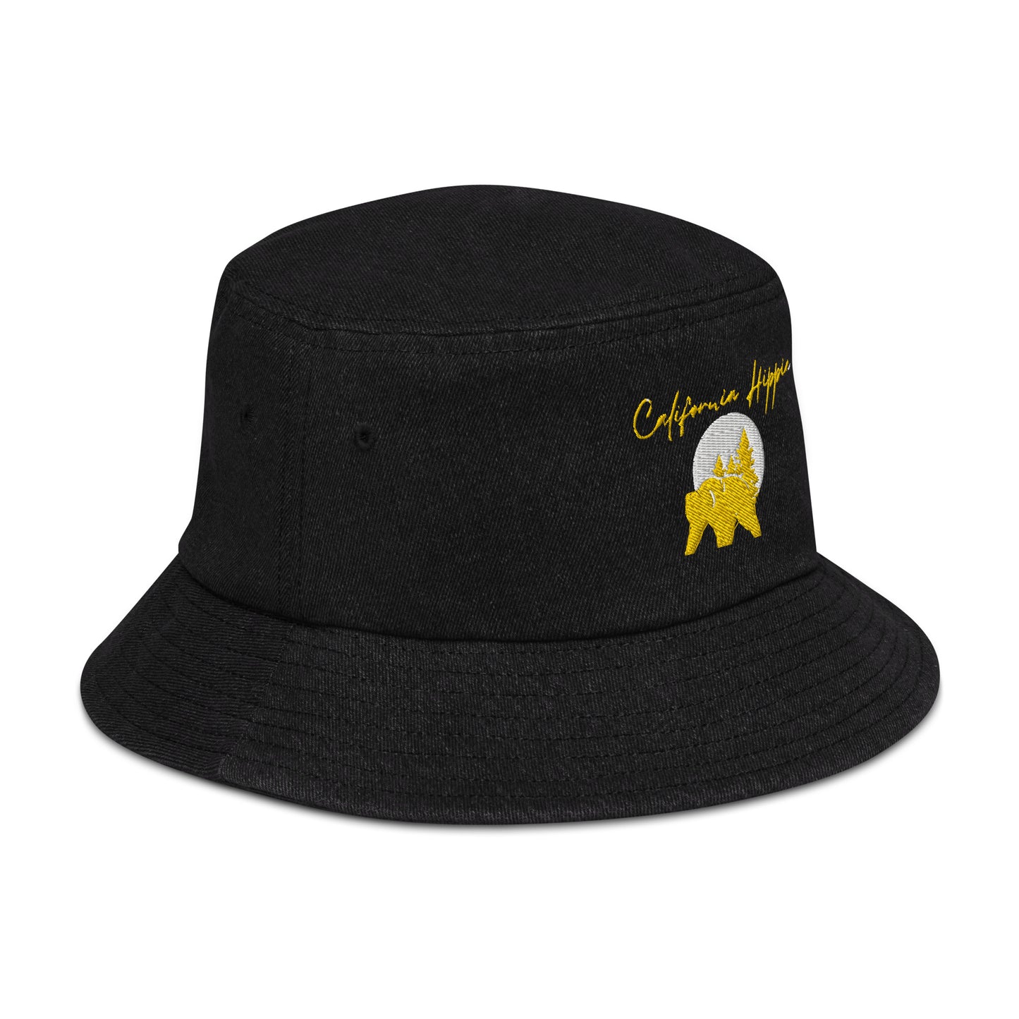 Denim California Hippie Bucket Hat