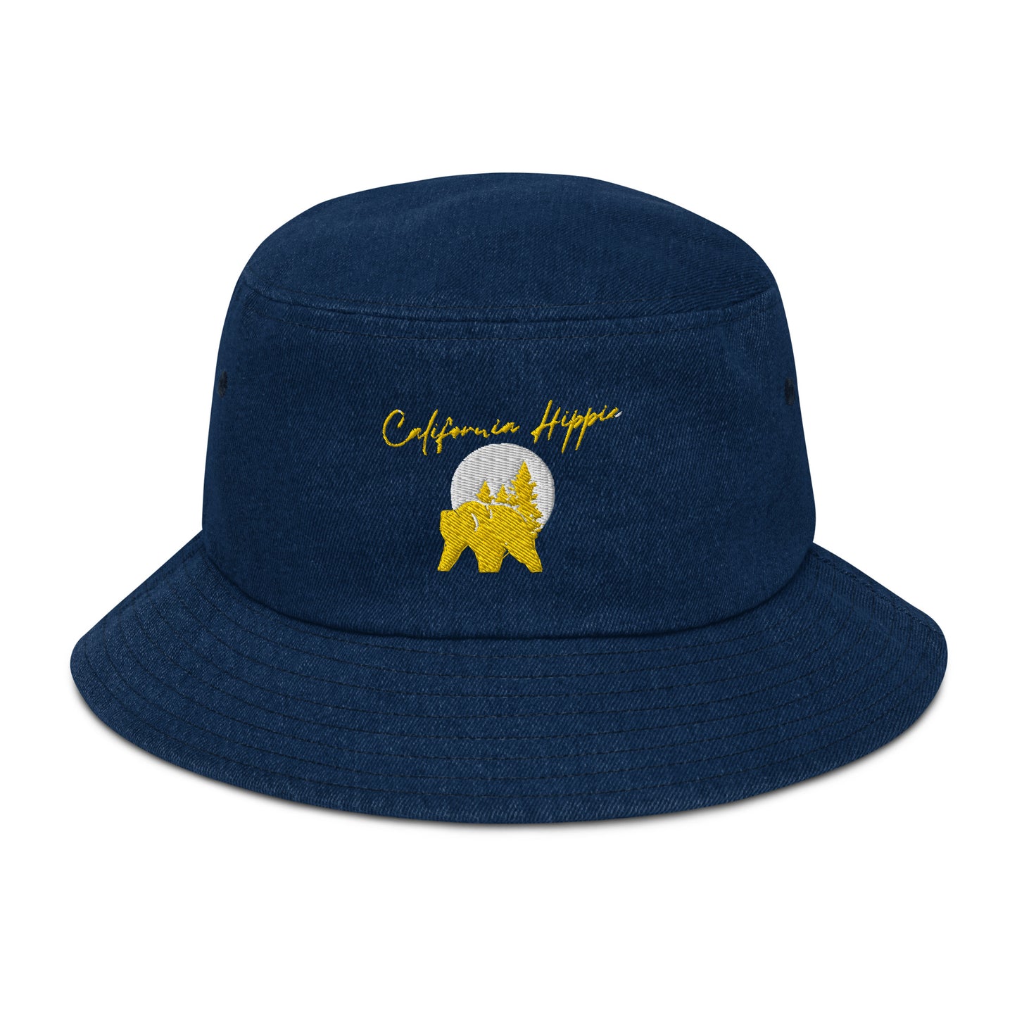 Denim California Hippie Bucket Hat