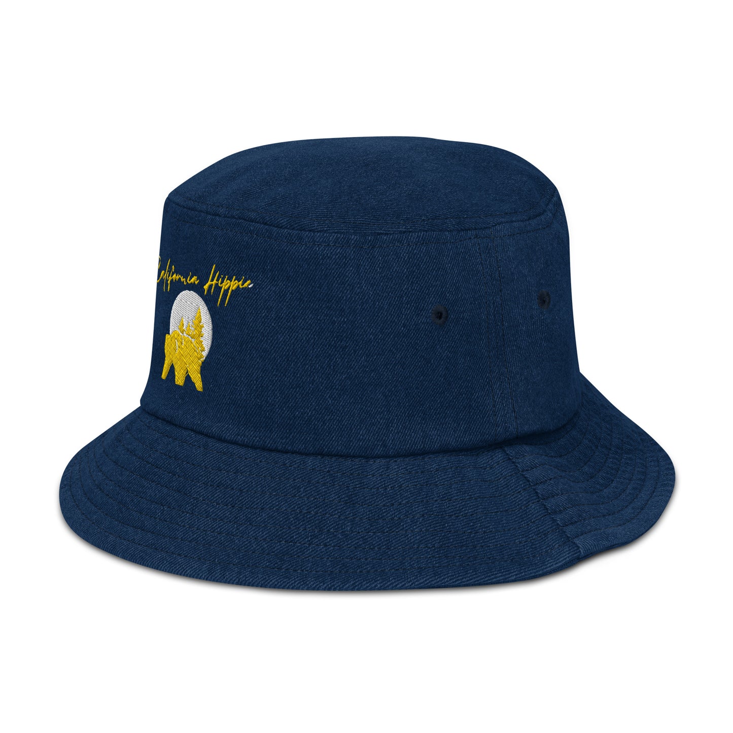 Denim California Hippie Bucket Hat