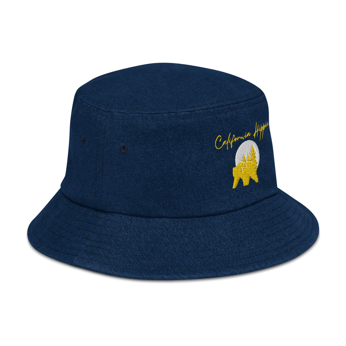 Denim California Hippie Bucket Hat
