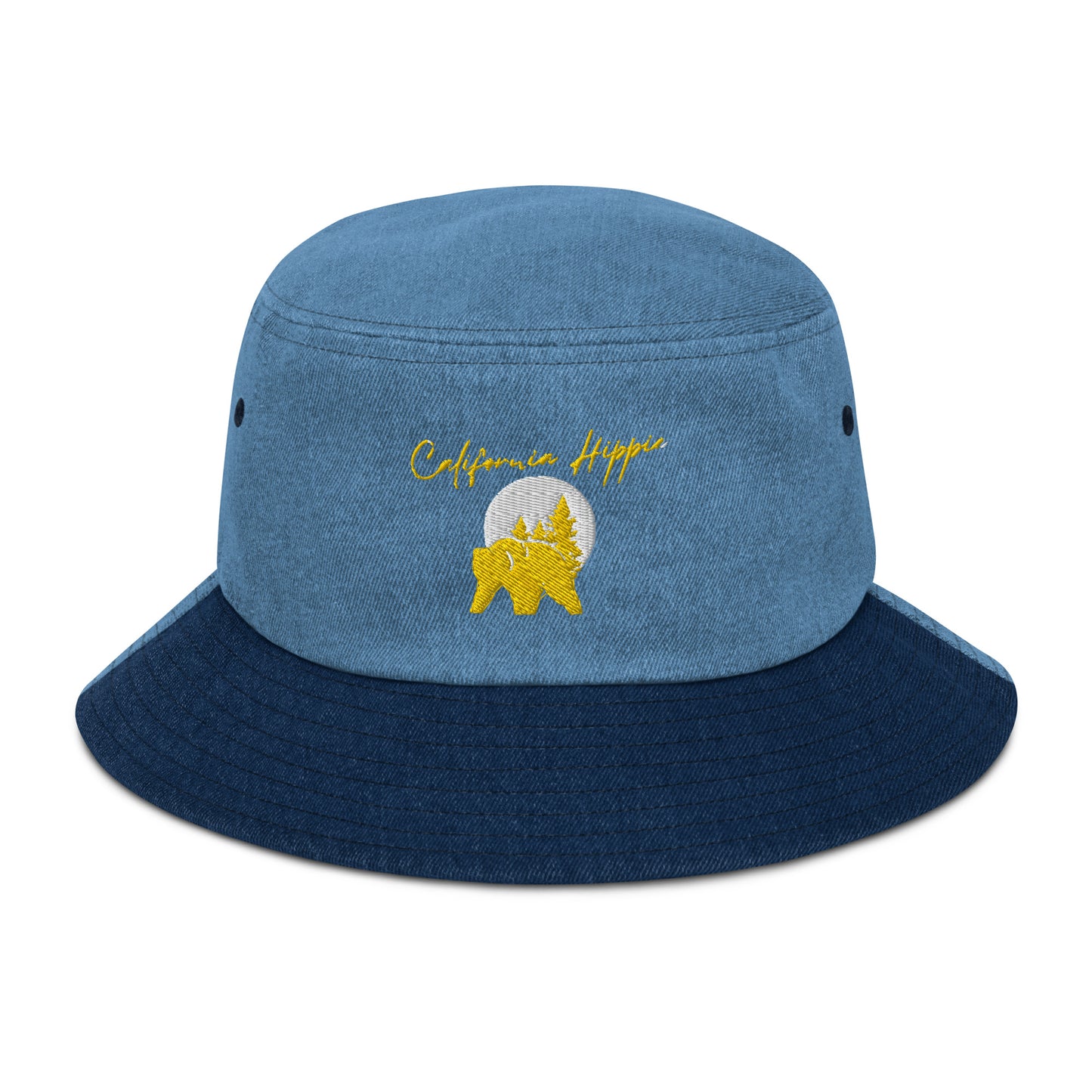 Denim California Hippie Bucket Hat