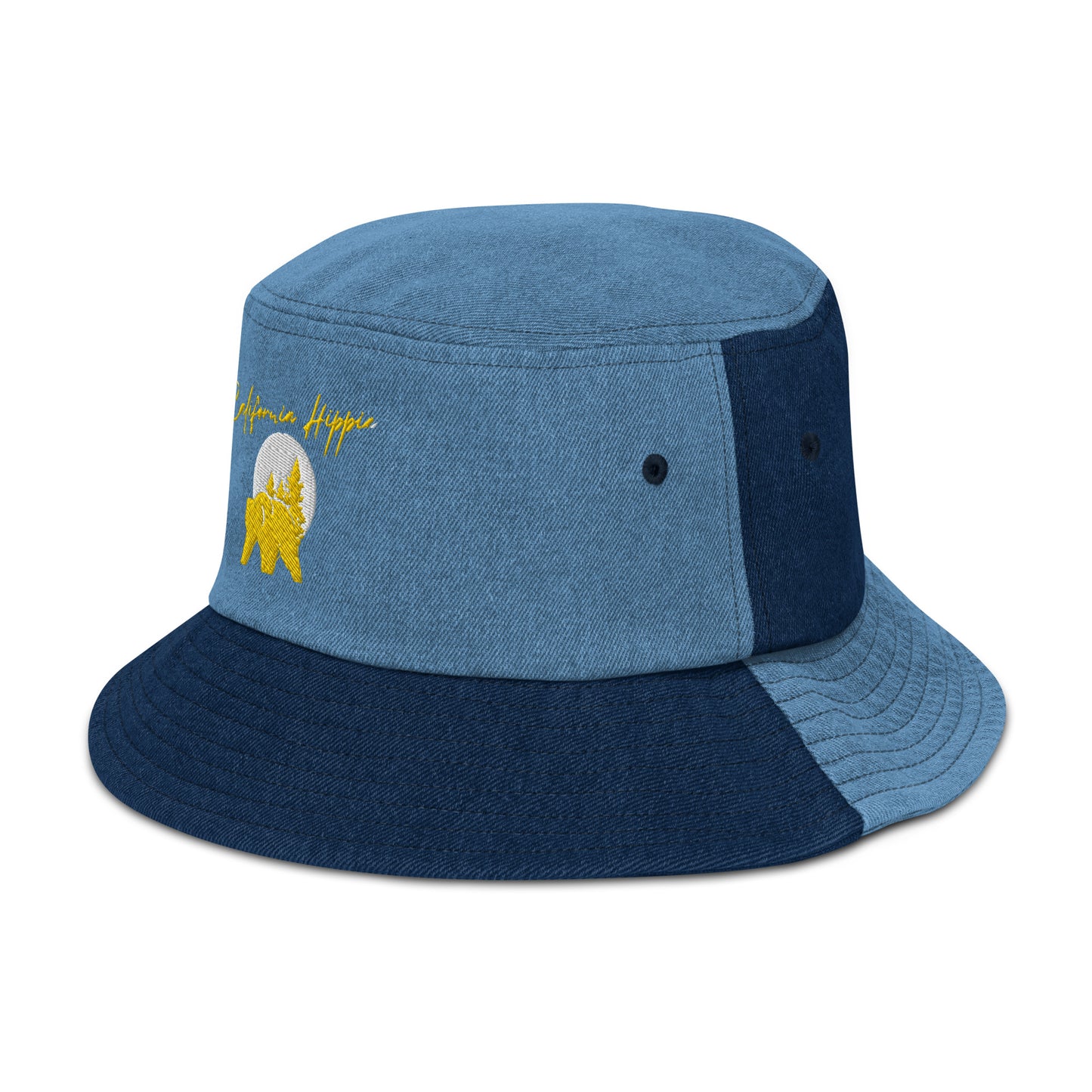 Denim California Hippie Bucket Hat