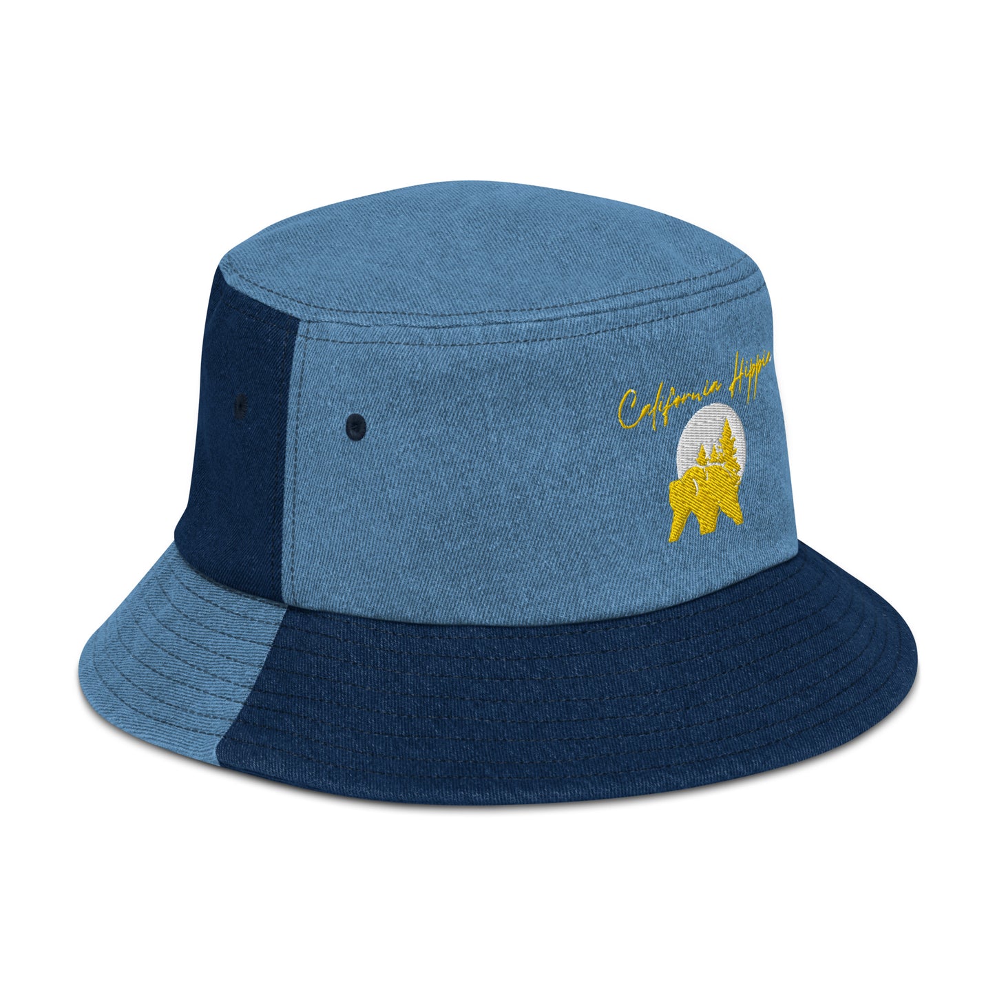 Denim California Hippie Bucket Hat