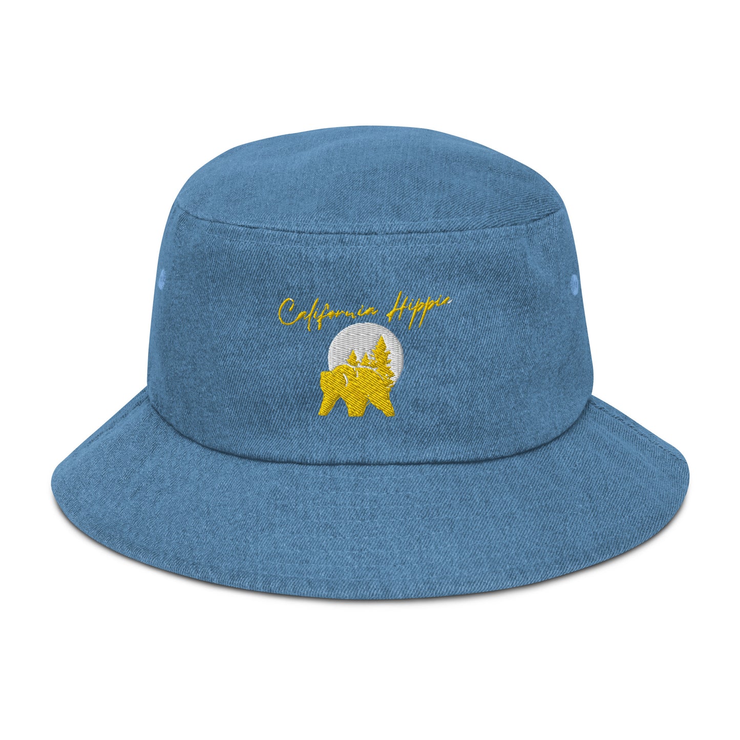 Denim California Hippie Bucket Hat