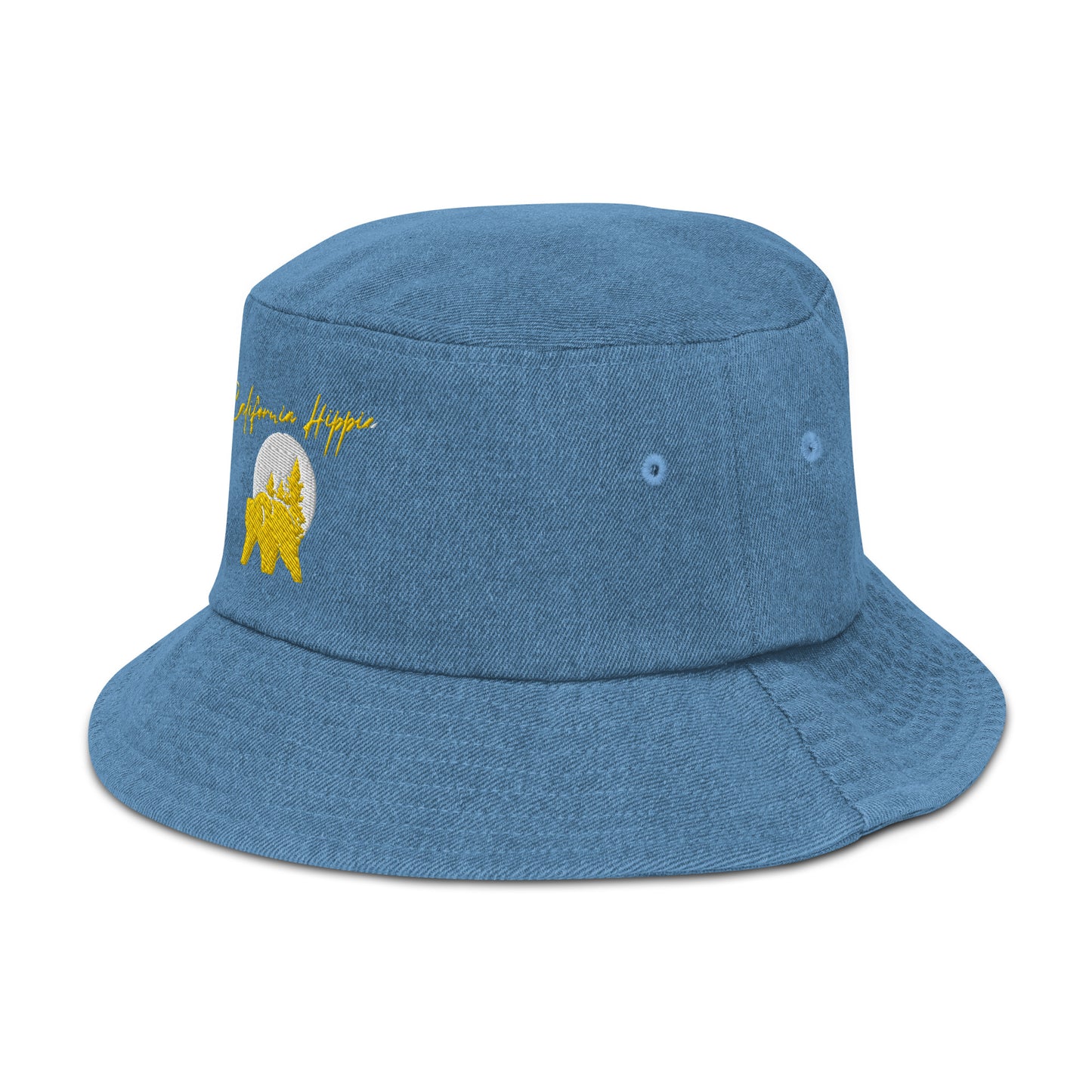 Denim California Hippie Bucket Hat
