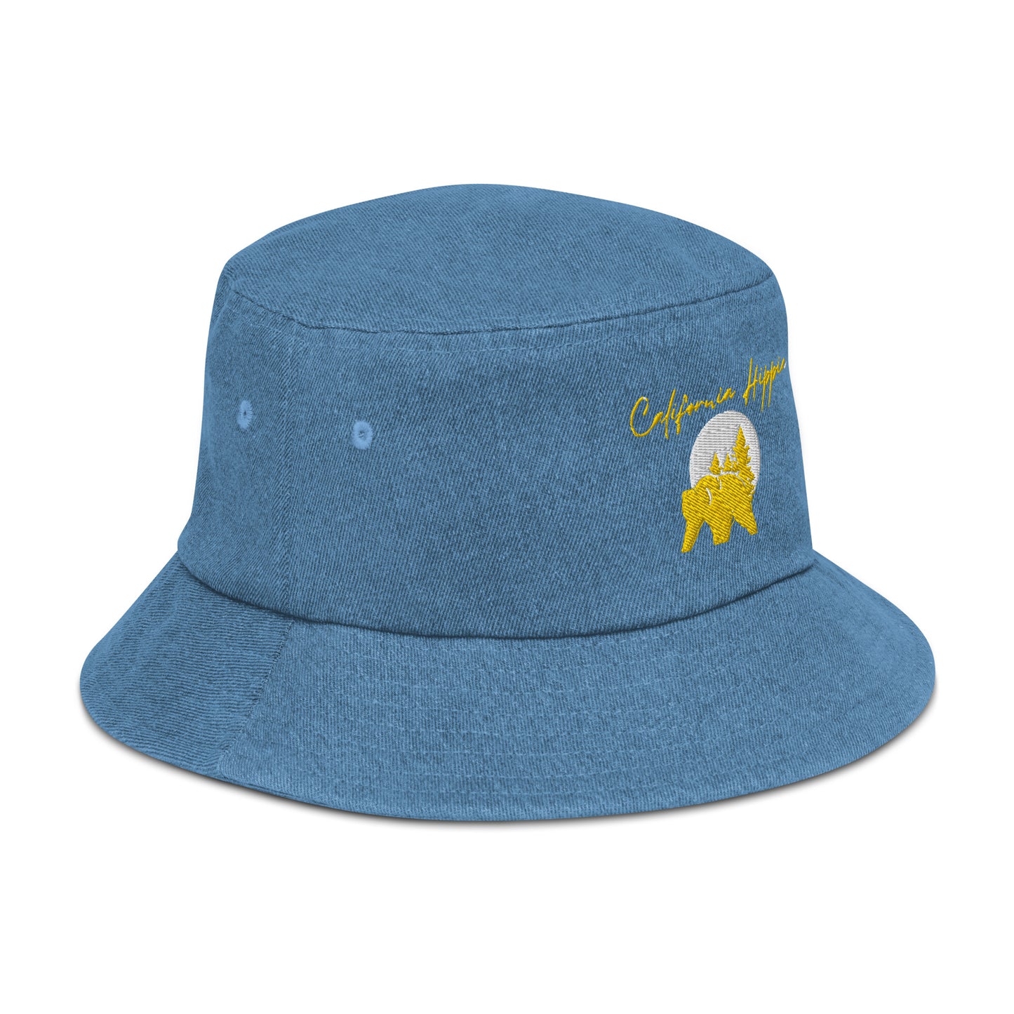Denim California Hippie Bucket Hat