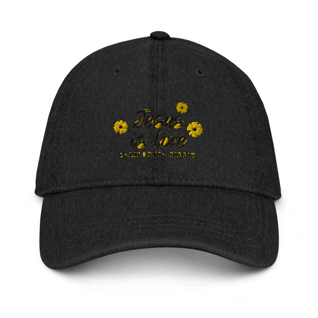 Denim Jesus is Love Hat