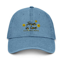 Load image into Gallery viewer, Denim Jesus is Love Hat