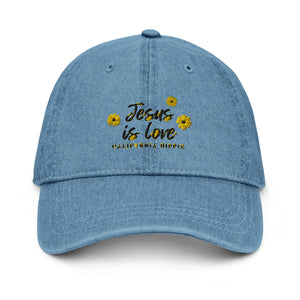 Denim Jesus is Love Hat