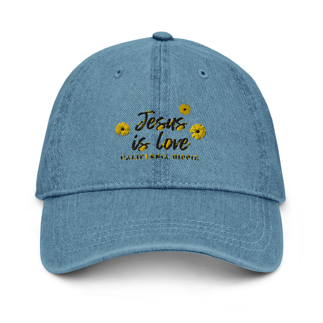 Jesus is Love Denim Hat