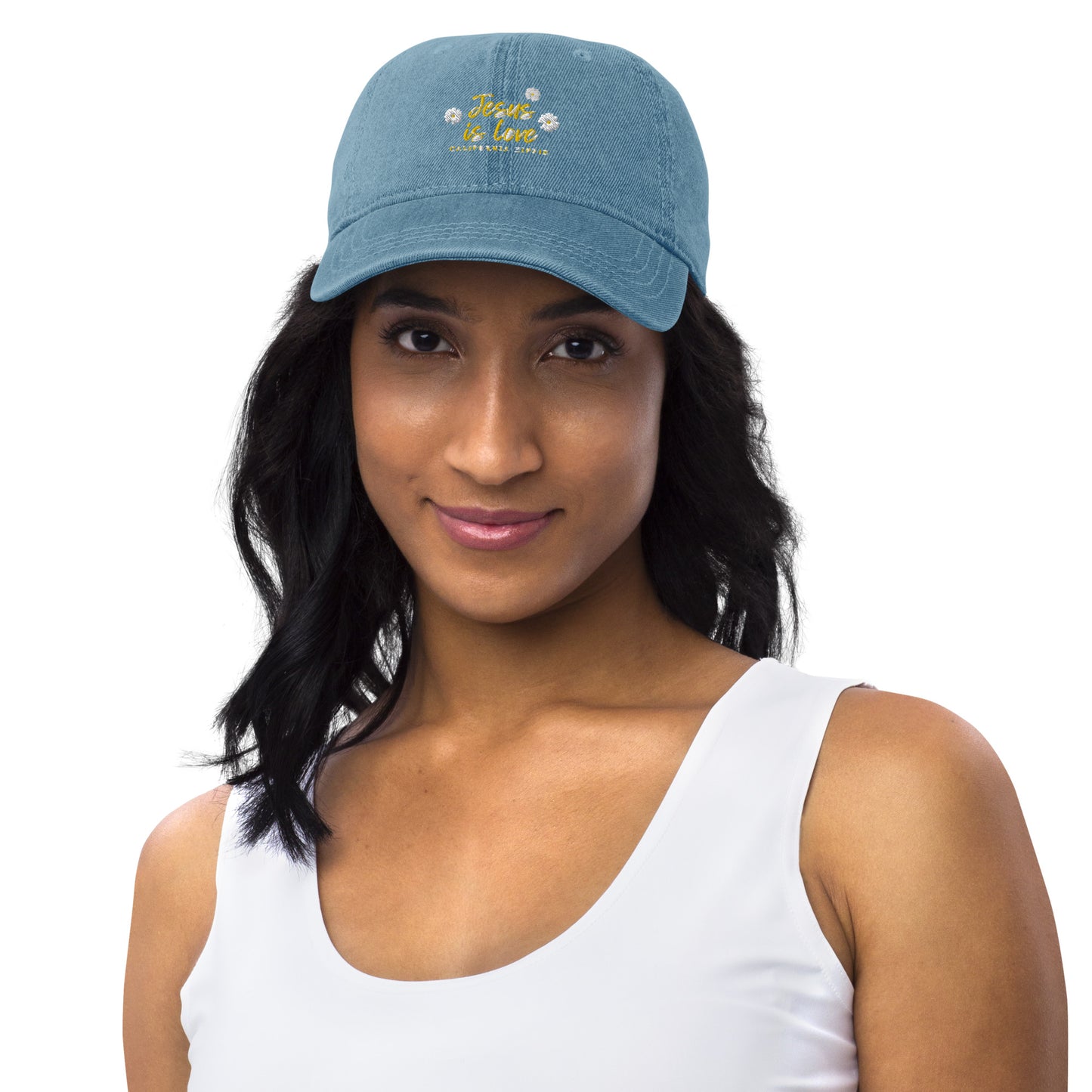 Jesus is Love Denim Hat