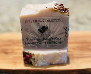 Grandma Mary's Vegan Handcrafted Rose Soap