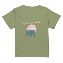 Load image into Gallery viewer, Women’s High-Waisted California Hippie Bear T-shirt