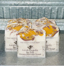 Load image into Gallery viewer, Lemon-Lavender Vegan Sea Salt Soap